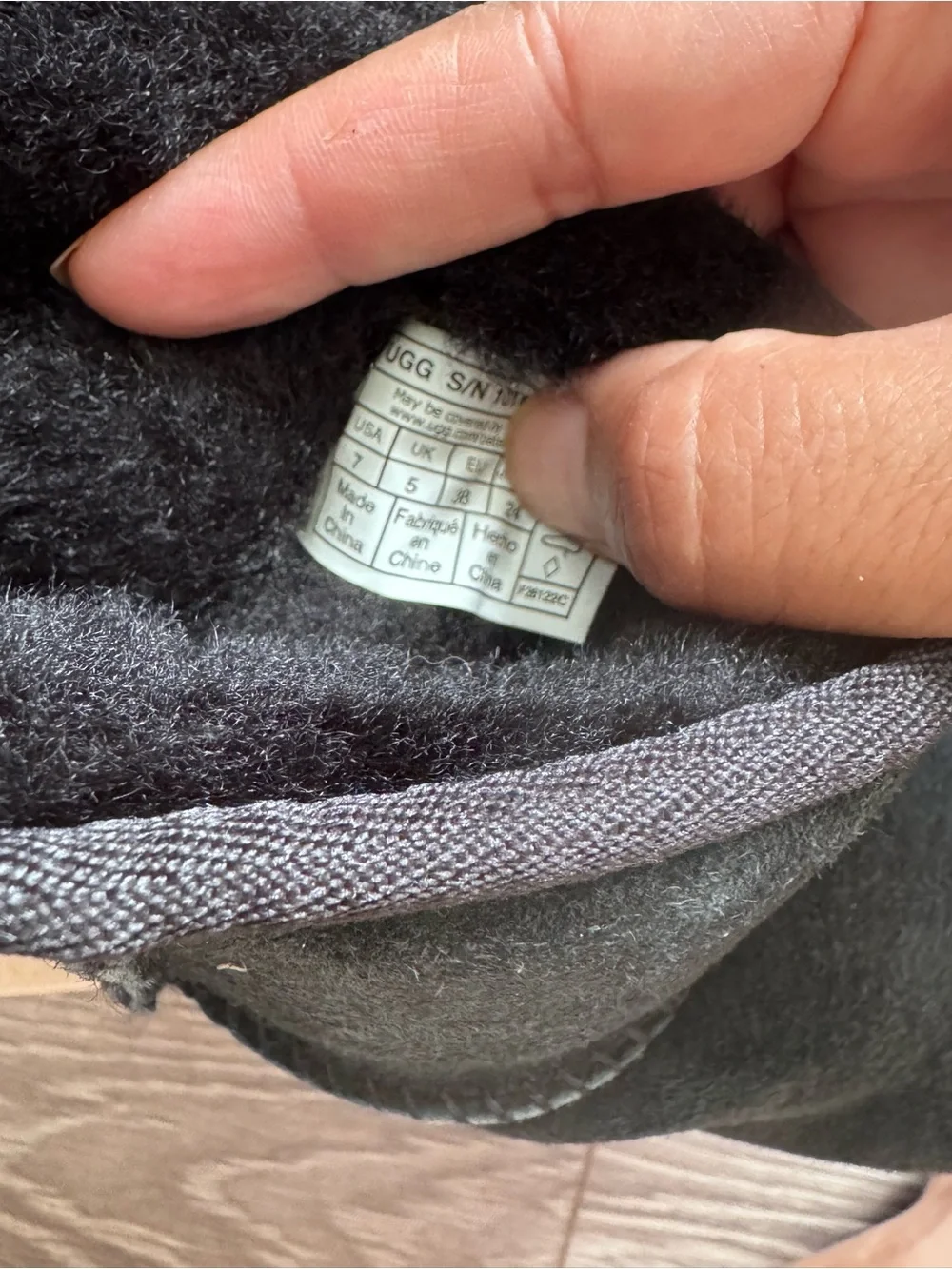UGG classic mini 2 black size 7